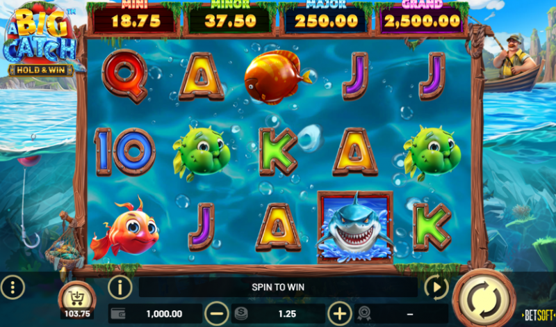 Слот недели — A Big Catch – HOLD & WIN от Betsoft